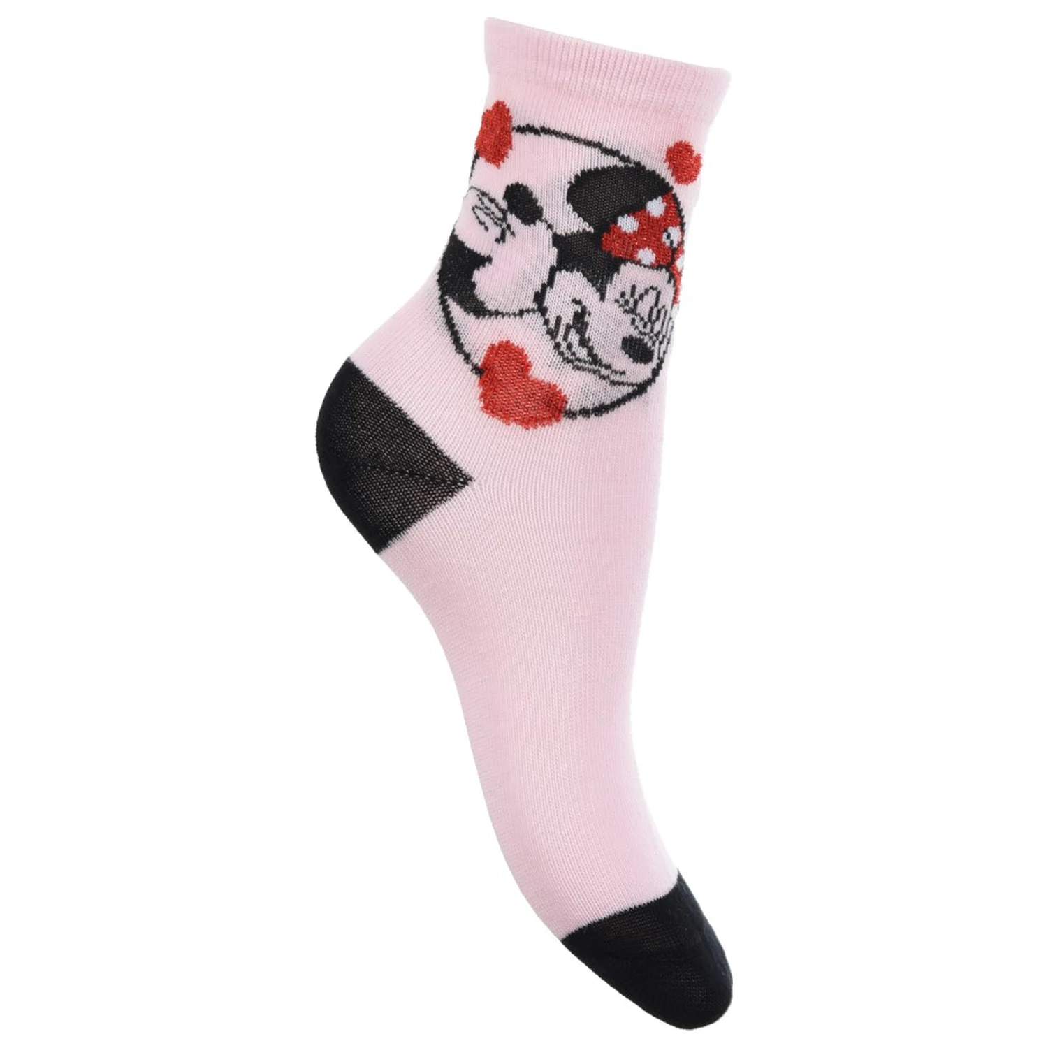 Disney Minnie Mouse Bow Pink children's socks 31/34 product photo