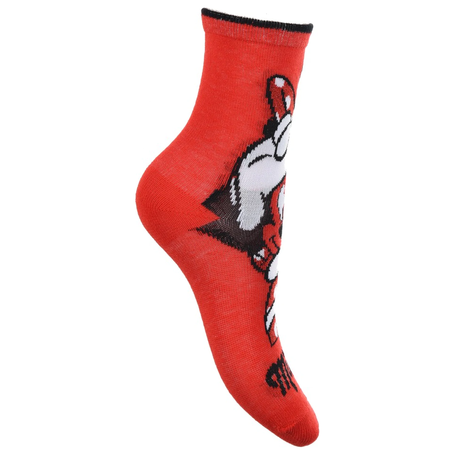 Disney Minnie Mouse Red Bow Children's Socks 31/34 product photo
