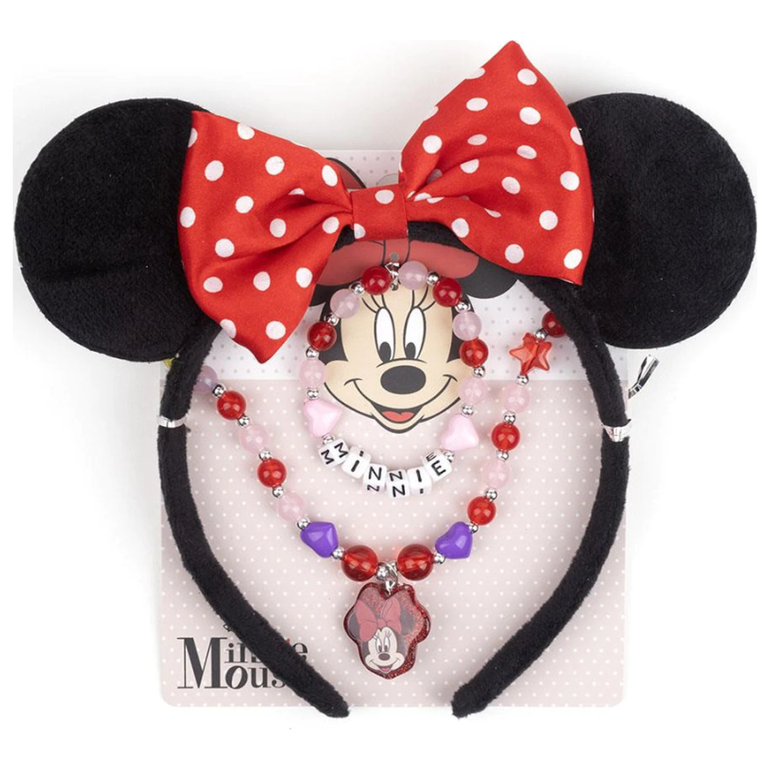 Disney Minnie Charm jewelry and headband set product photo
