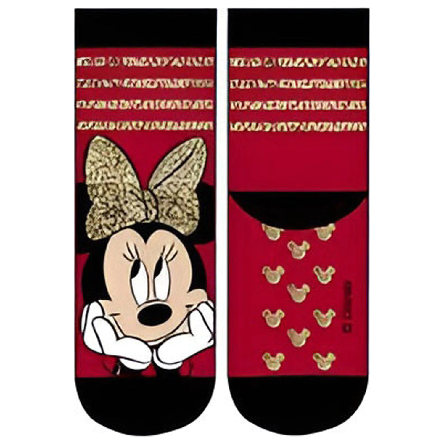 Disney Minnie Chic Red Kids Thick Non-slip Socks 27/30 product photo