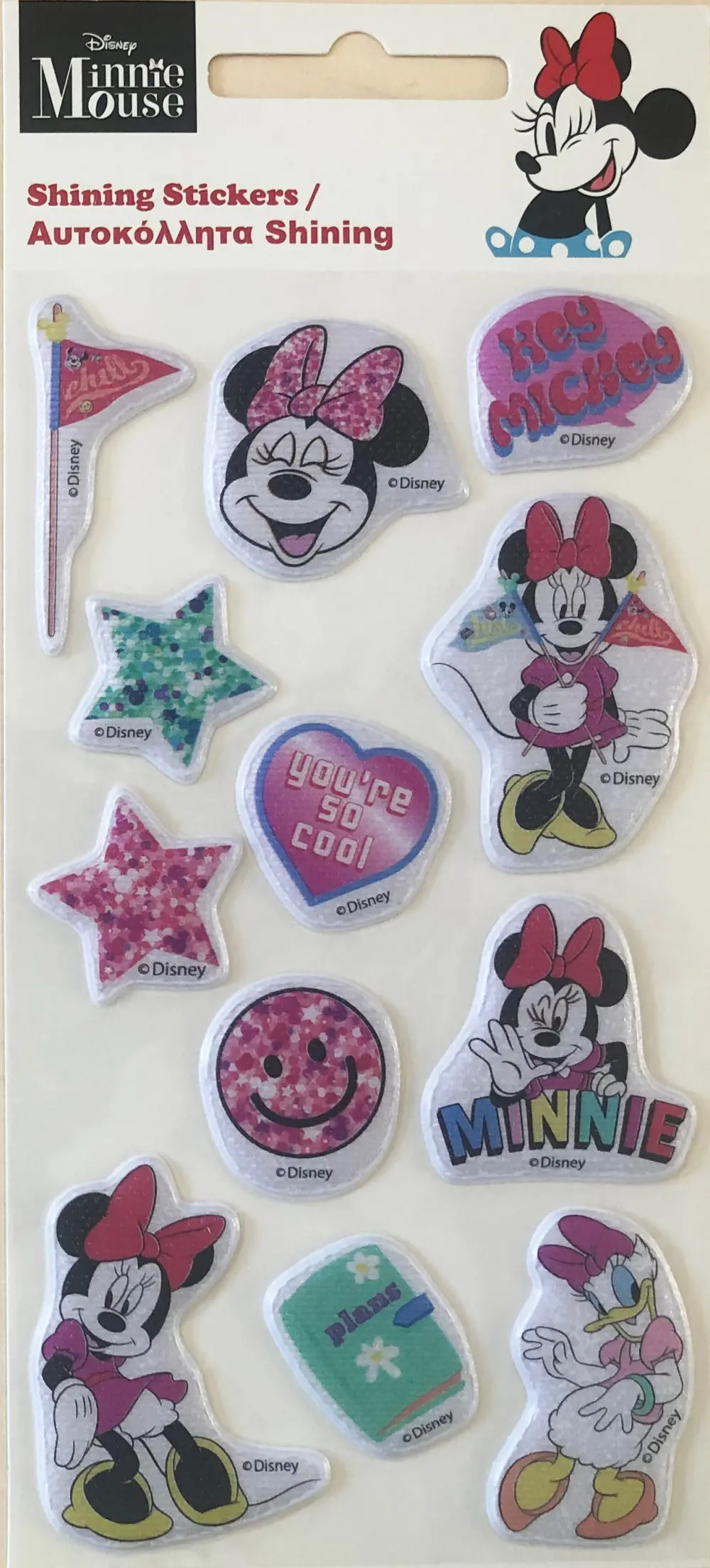 Disney Minnie sparkling puffy foam sticker set product photo