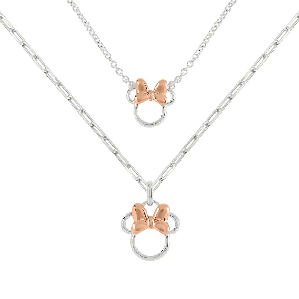 Disney Minnie Set 2 mother and daughter necklace (silver plated) product photo