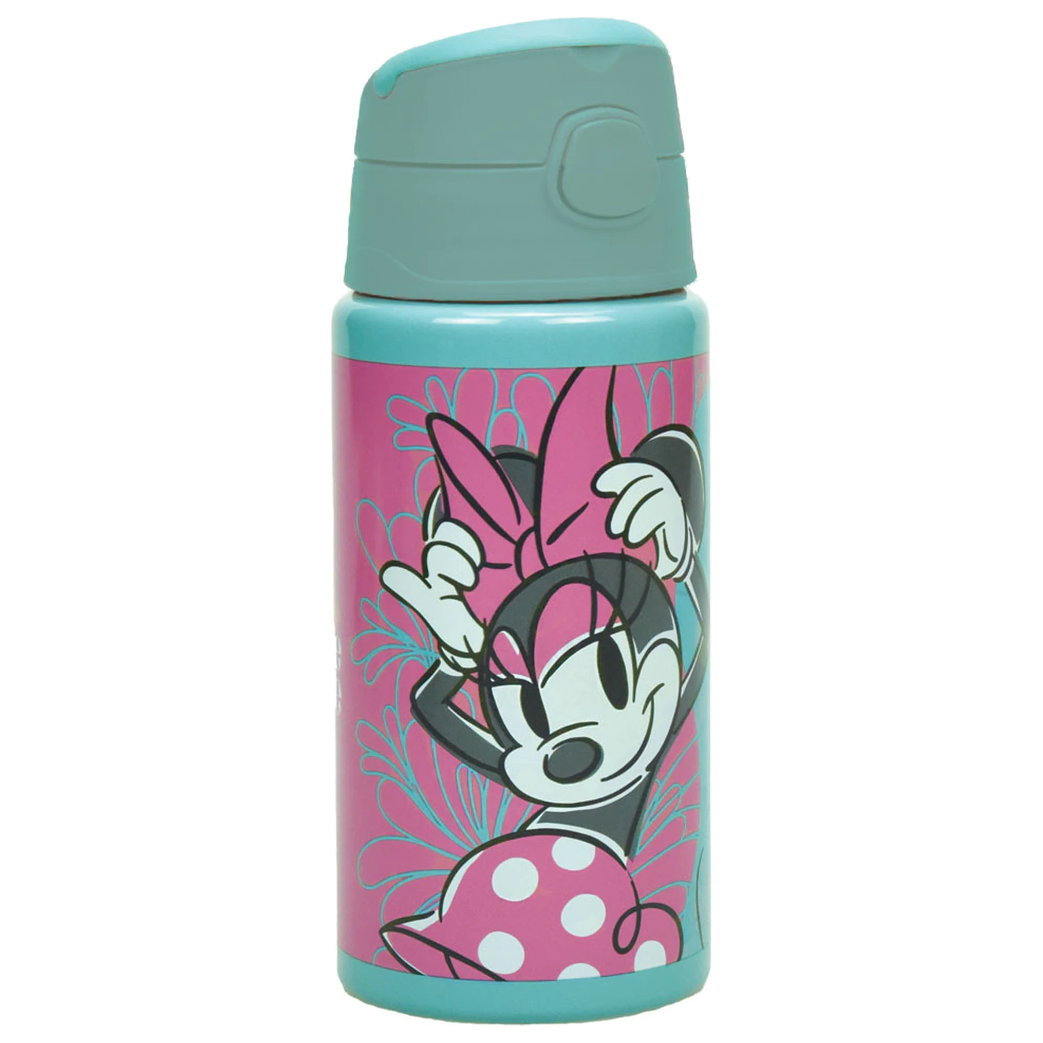 Disney Minnie Draft Aluminum Straw Water Bottle with Hanger 500 ml product photo
