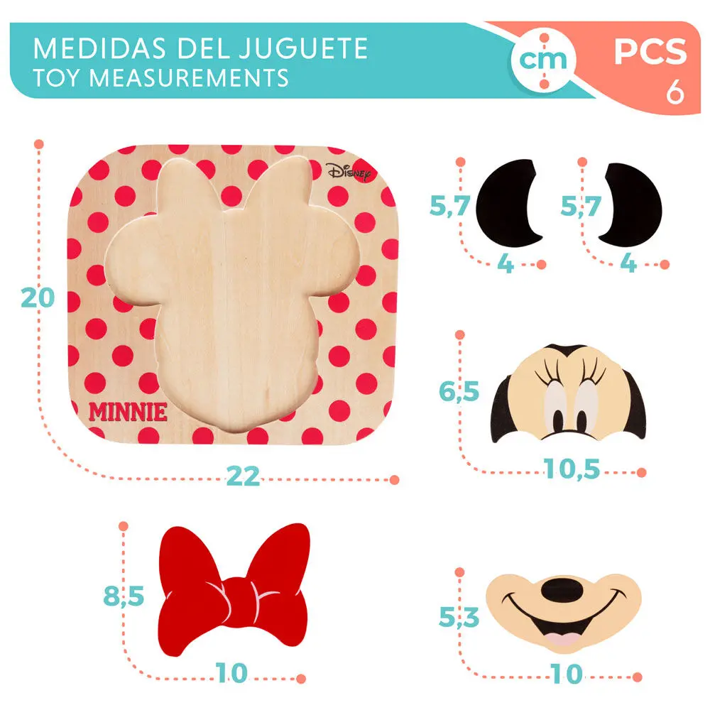 Disney Minnie Wooden puzzle termékfotó