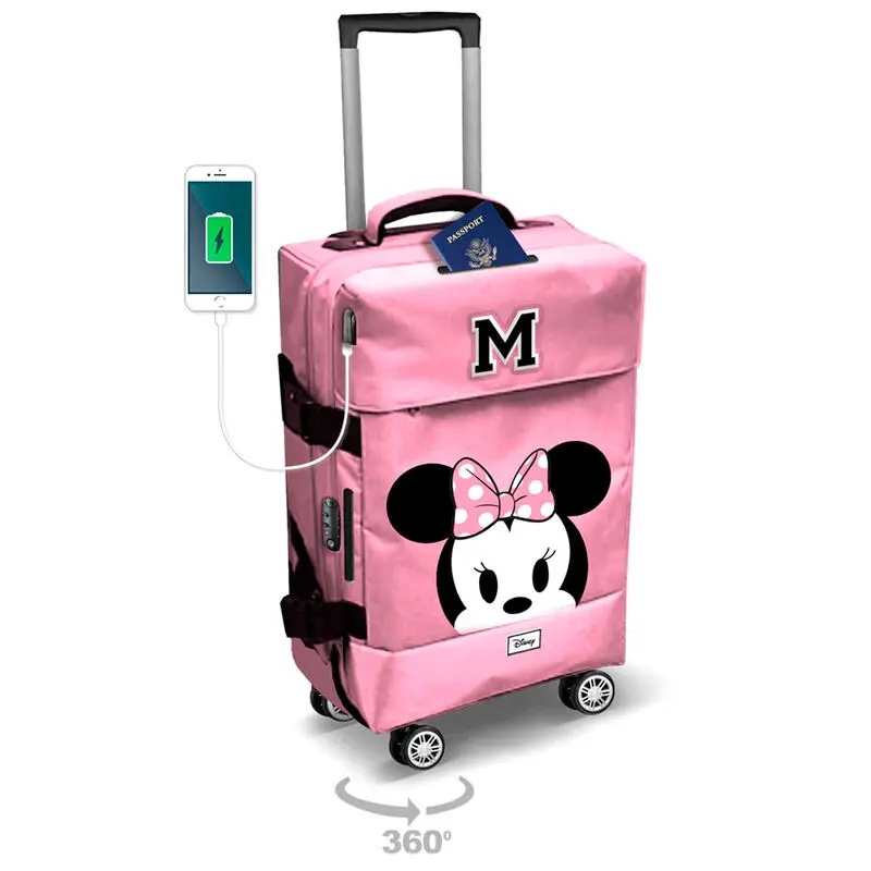 Disney Minnie Face trolley suitcase 55cm product photo