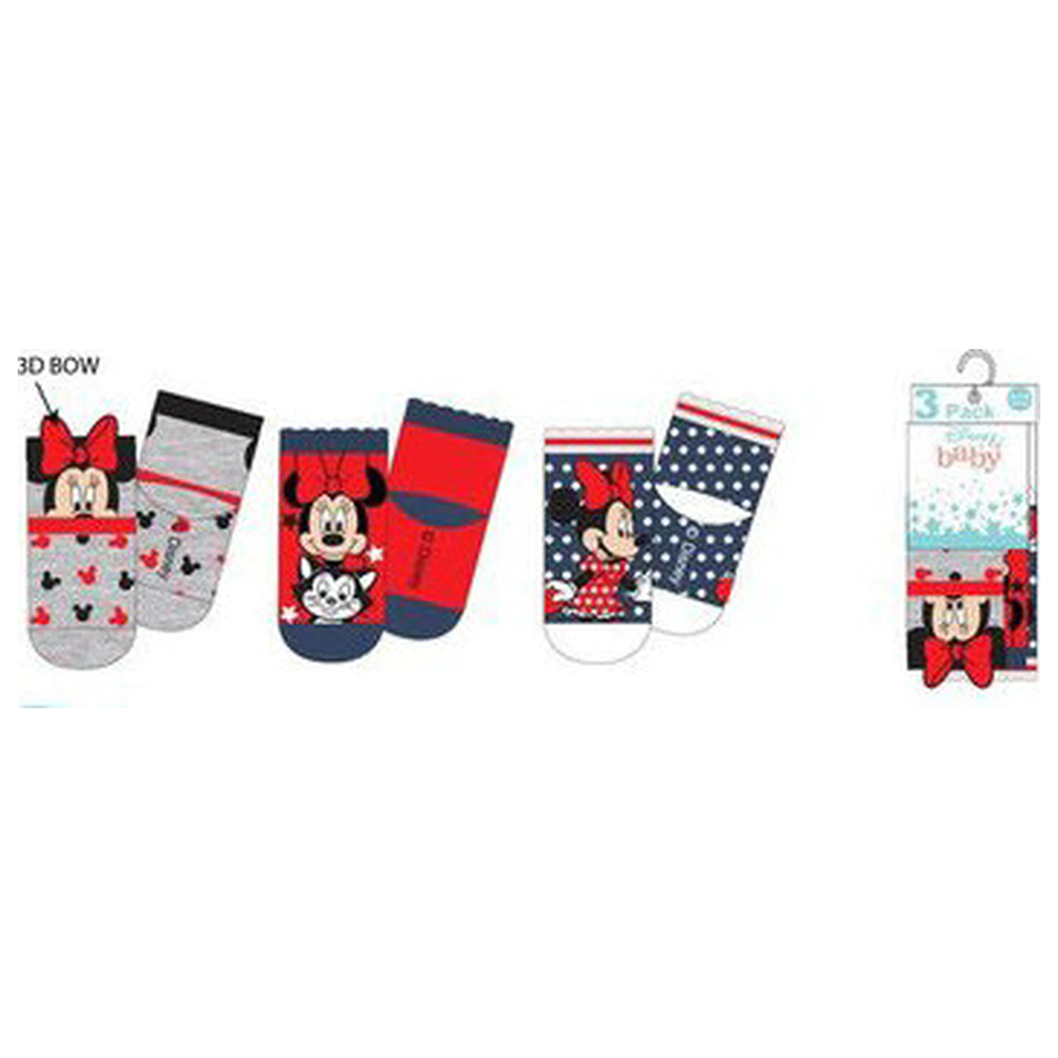 Disney Minnie Figaro baby socks 6/12 months product photo