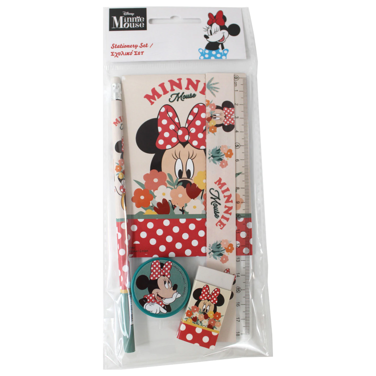 Disney Minnie Floral Stationery Set 5 Pieces product photo