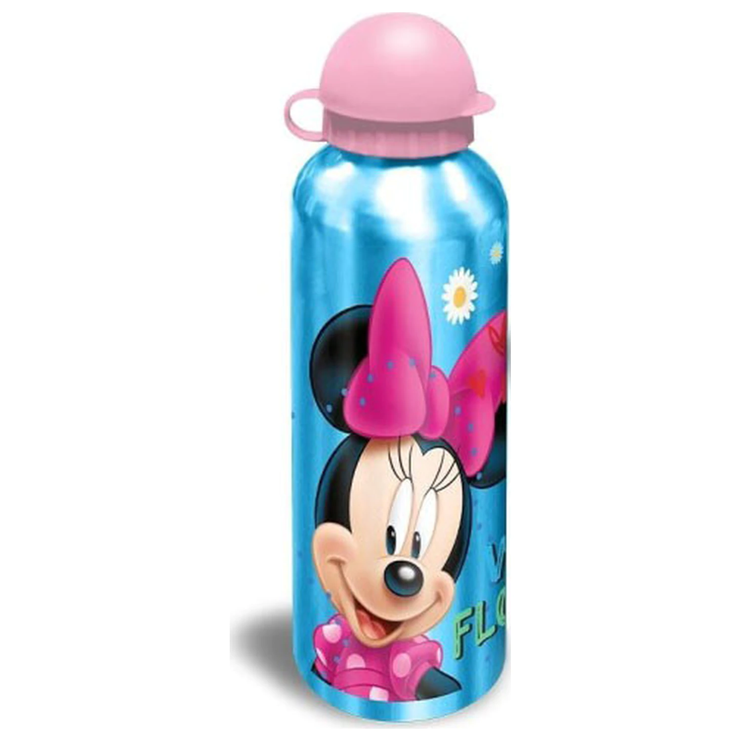 Disney Minnie Flower aluminum drinking bottle with sippy cap 500 ml product photo