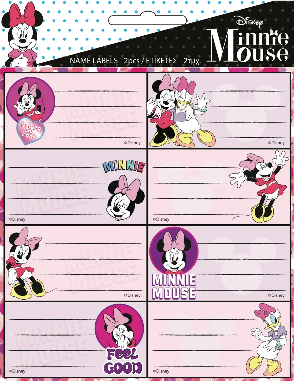 Disney Minnie booklet label 16 pcs product photo
