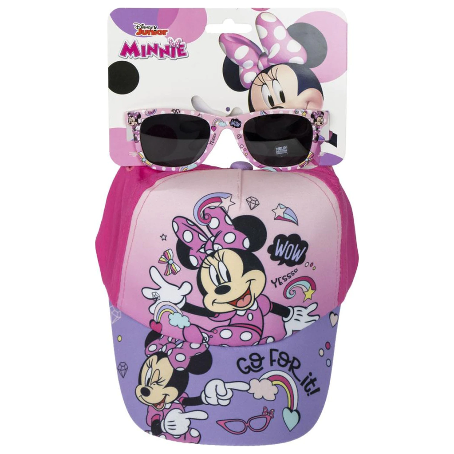 Disney Minnie Go For It Sunglasses and Baseball Cap Set product photo