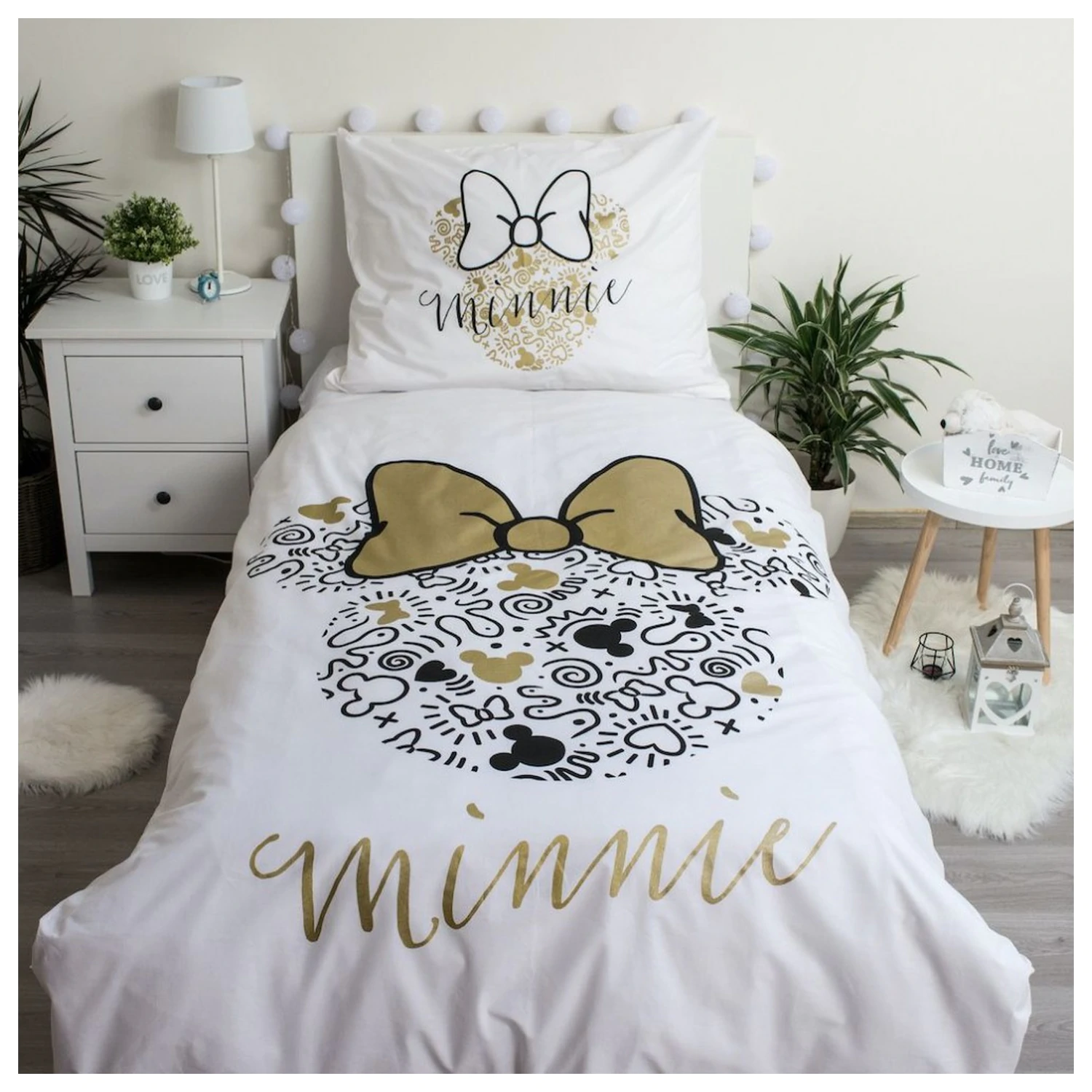 Disney Minnie Gold Duvet Cover product photo