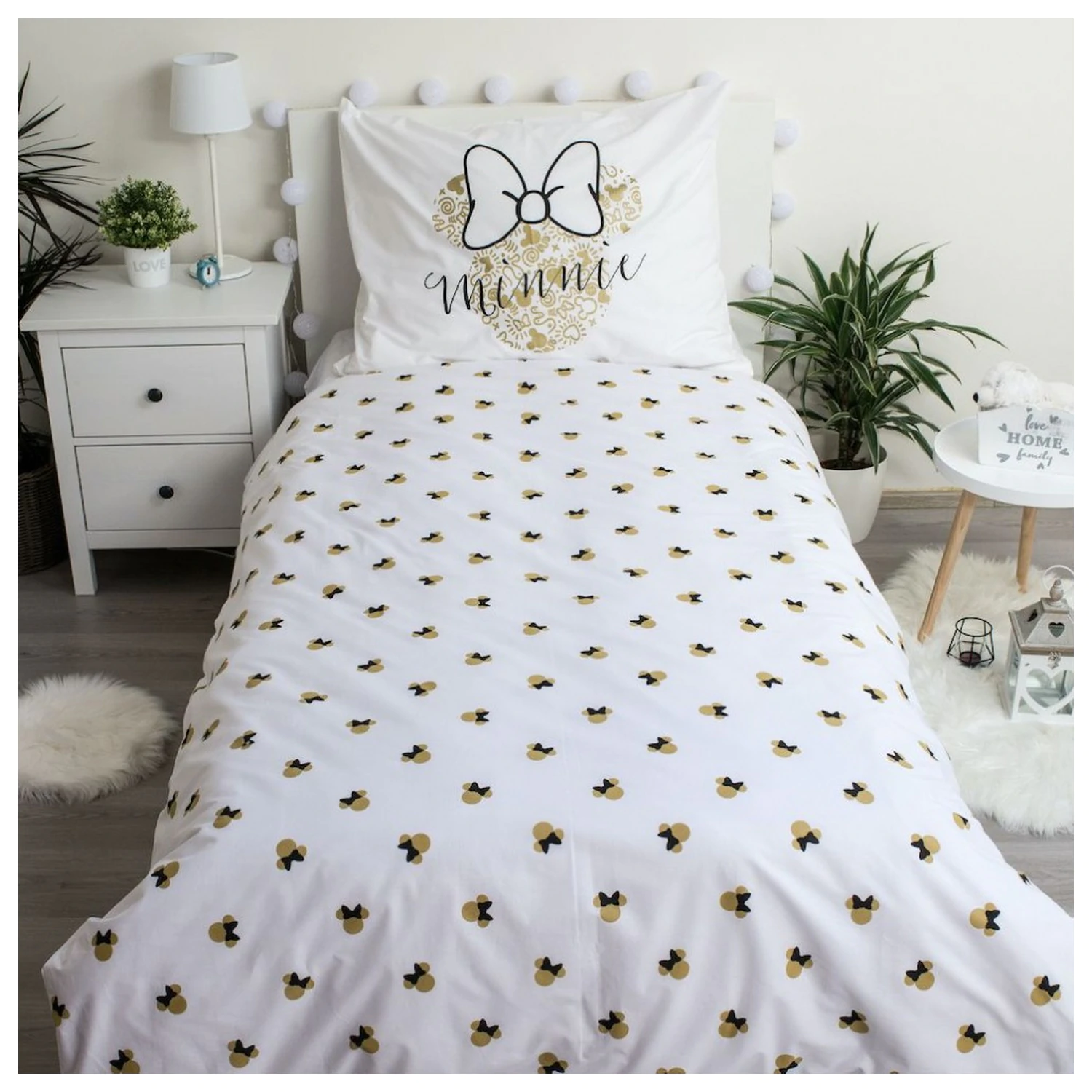 Disney Minnie Gold Duvet Cover product photo