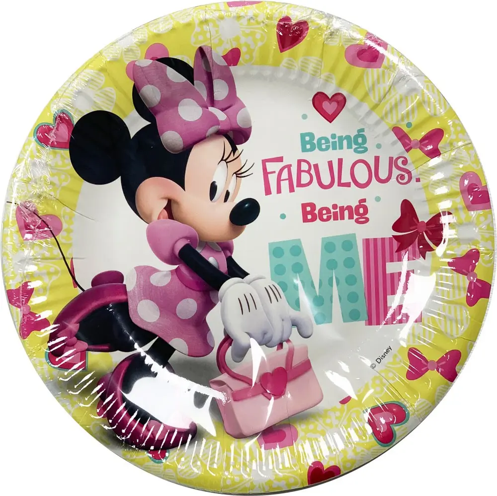 Disney Minnie Happy Paper Plates 8 pcs 19.5 cm product photo