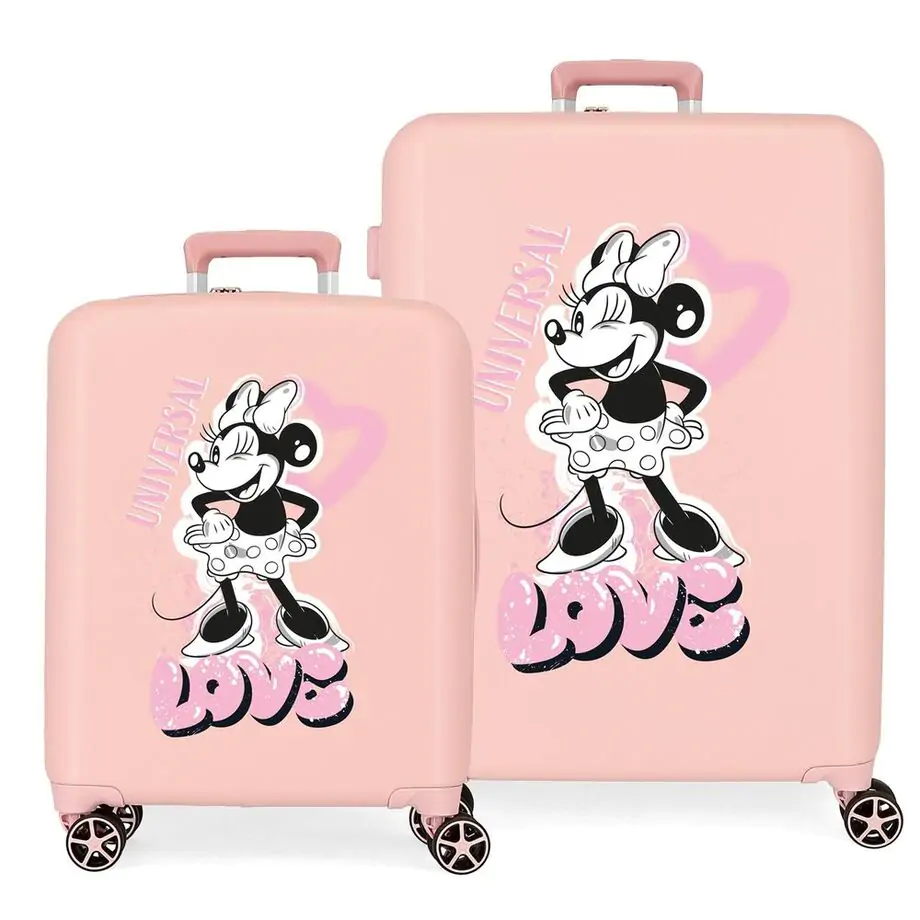 Disney Minnie Heart ABS pack 2 trolley suitcases product photo