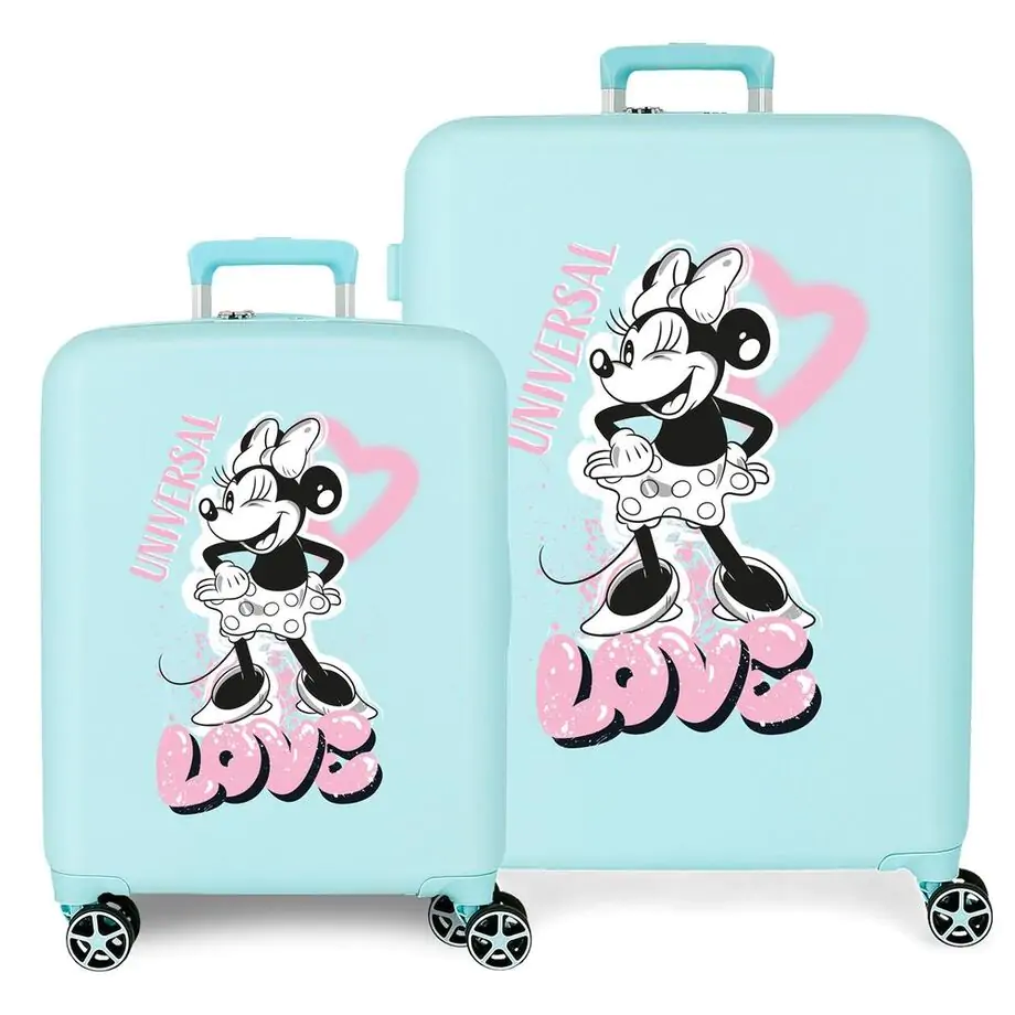 Disney Minnie Heart ABS pack 2 trolley suitcases product photo