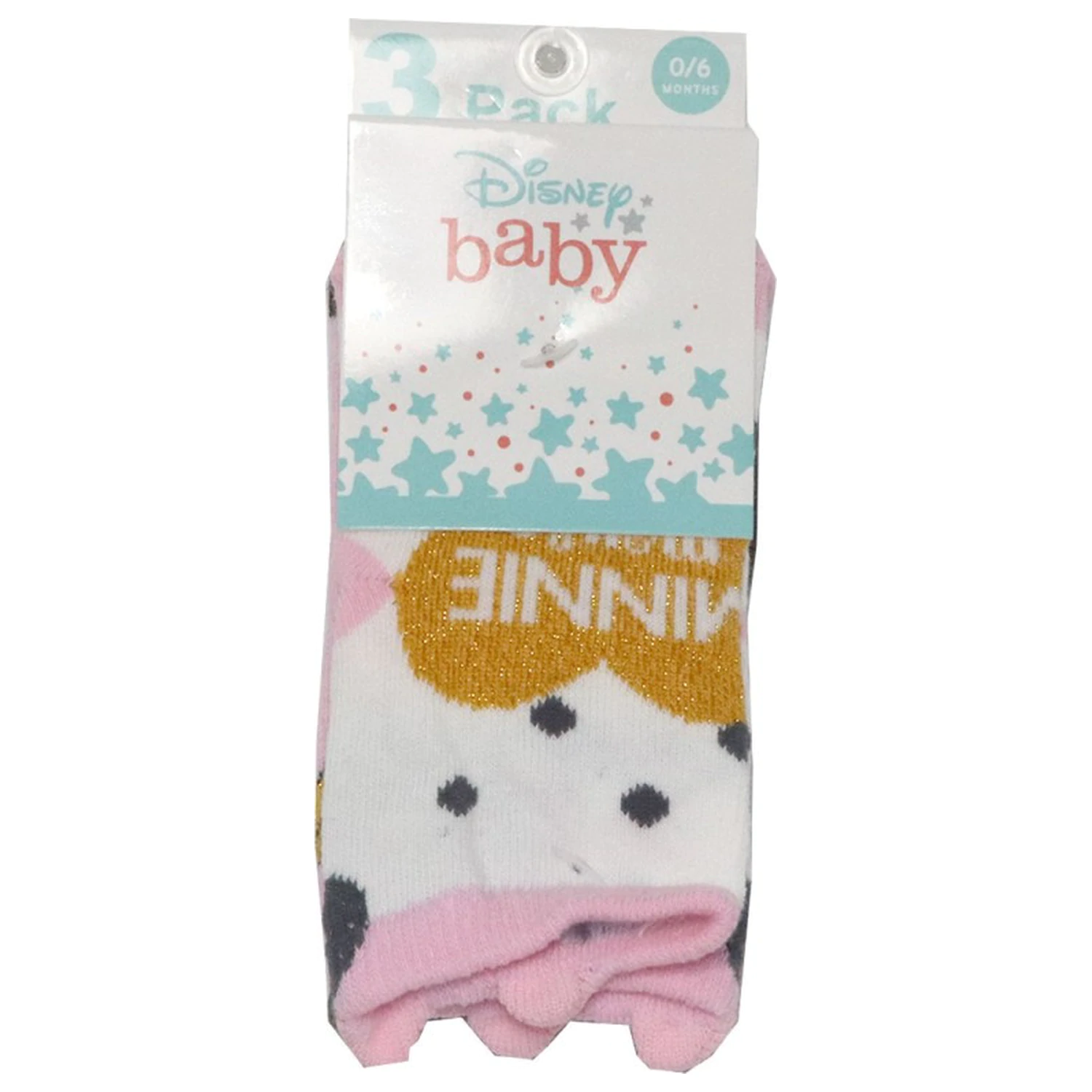 Disney Minnie Heart baby socks 0-6 months product photo