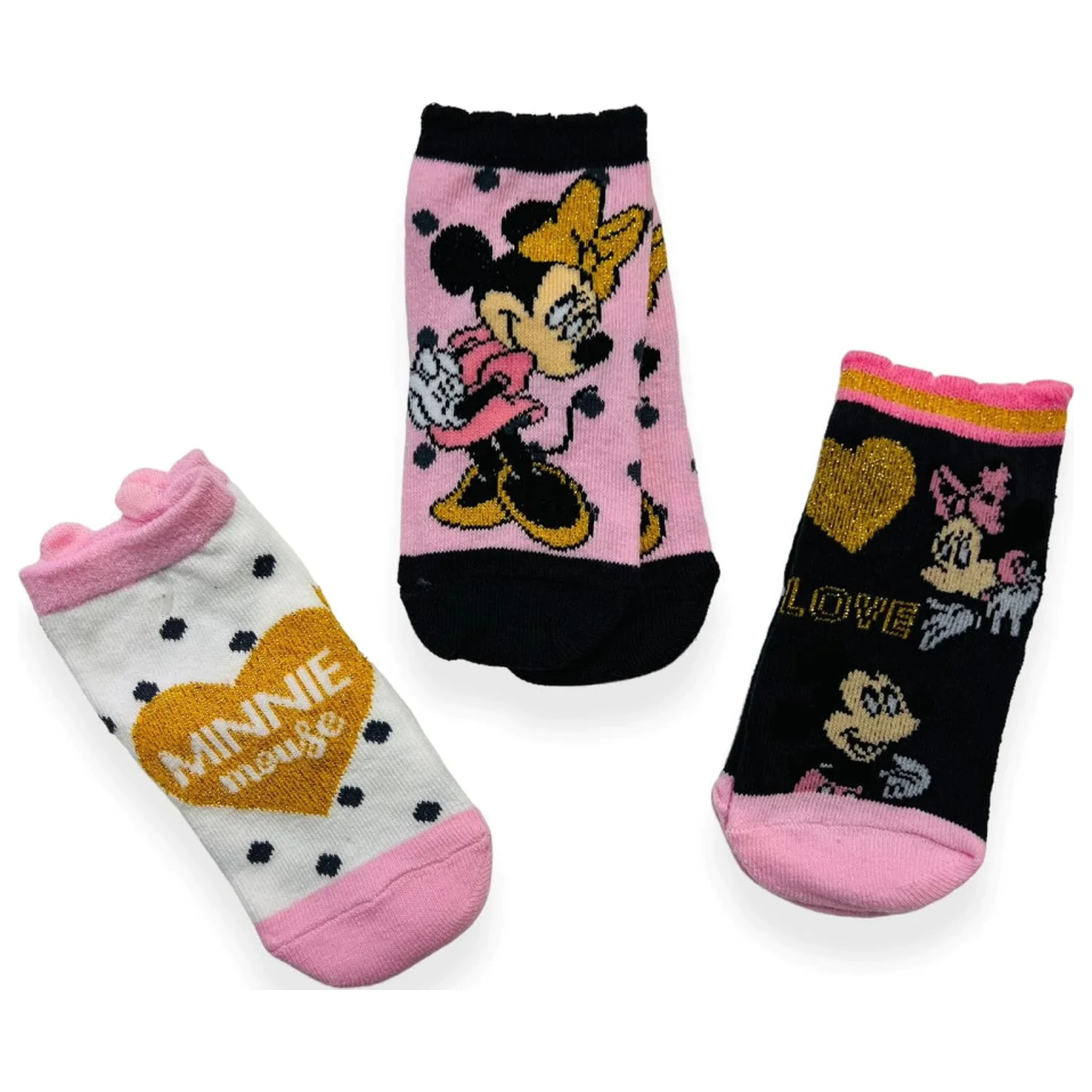 Disney Minnie Heart baby socks 6/12 months product photo