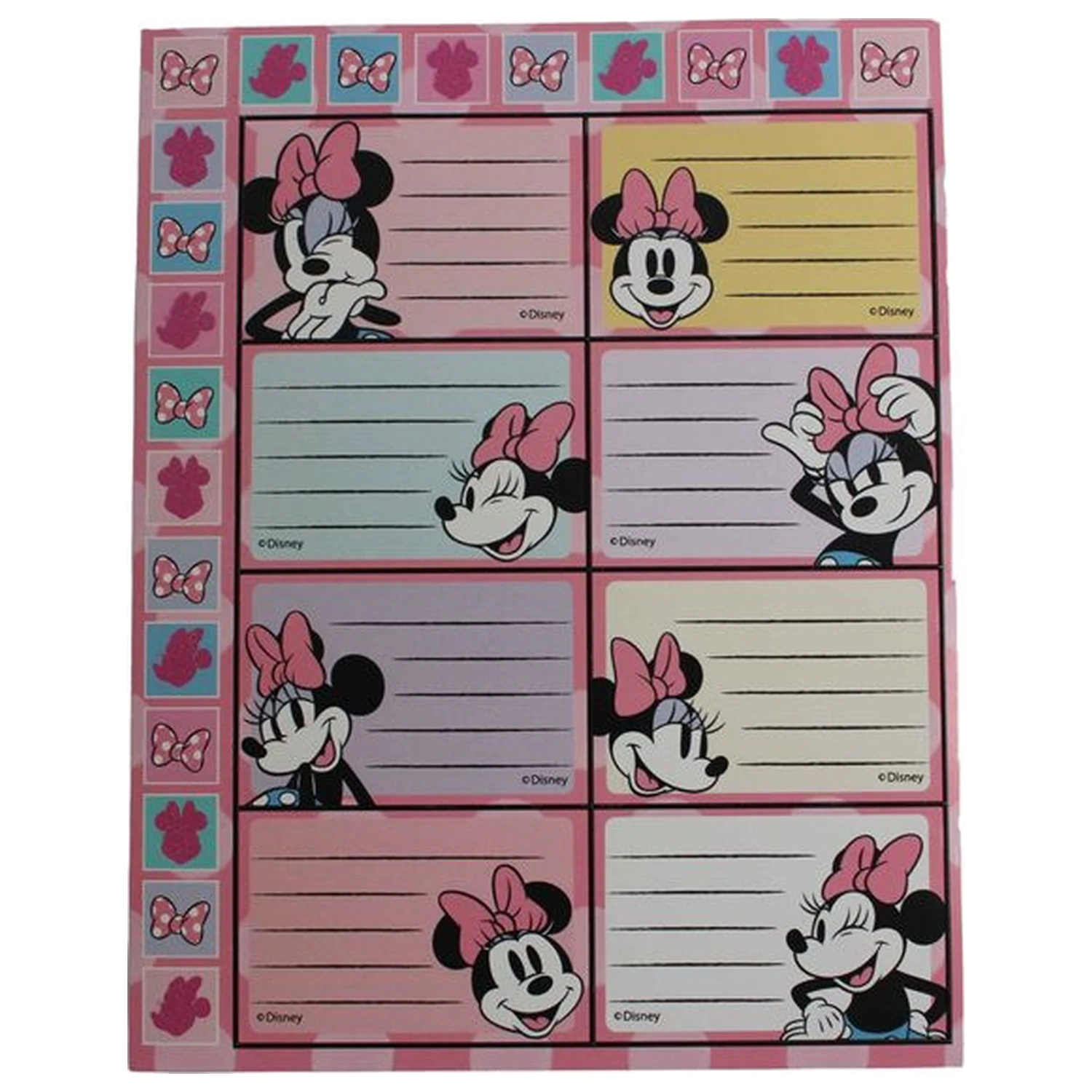 Disney Minnie Joy notebook label with stickers 16 pieces product photo