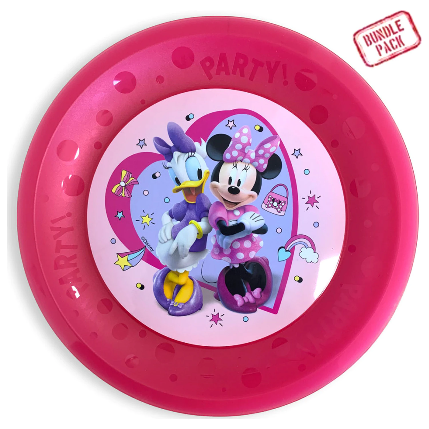 Disney Minnie Junior micro premium plastic dinner plate 4-piece set 21 cm product photo