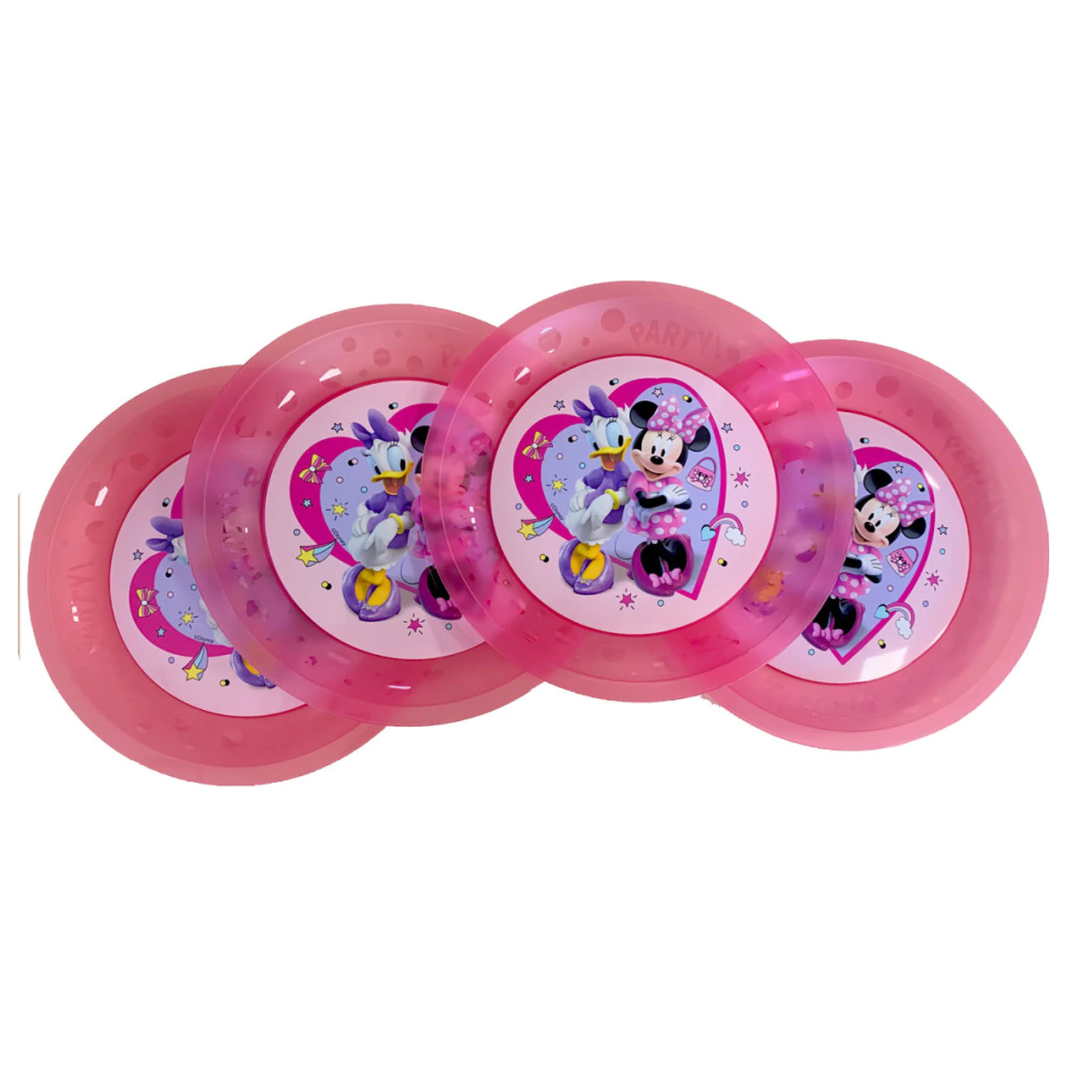 Disney Minnie Junior micro premium plastic dinner plate 4-piece set 21 cm product photo
