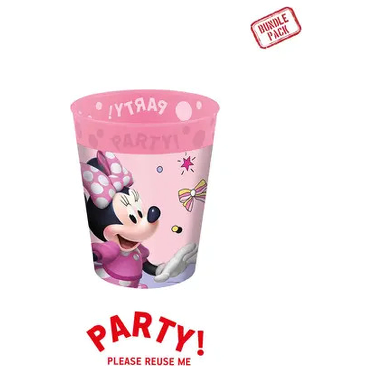 Disney Minnie Mouse Junior Micro Premium Plastic Cup Set of 4, 250 ml product photo