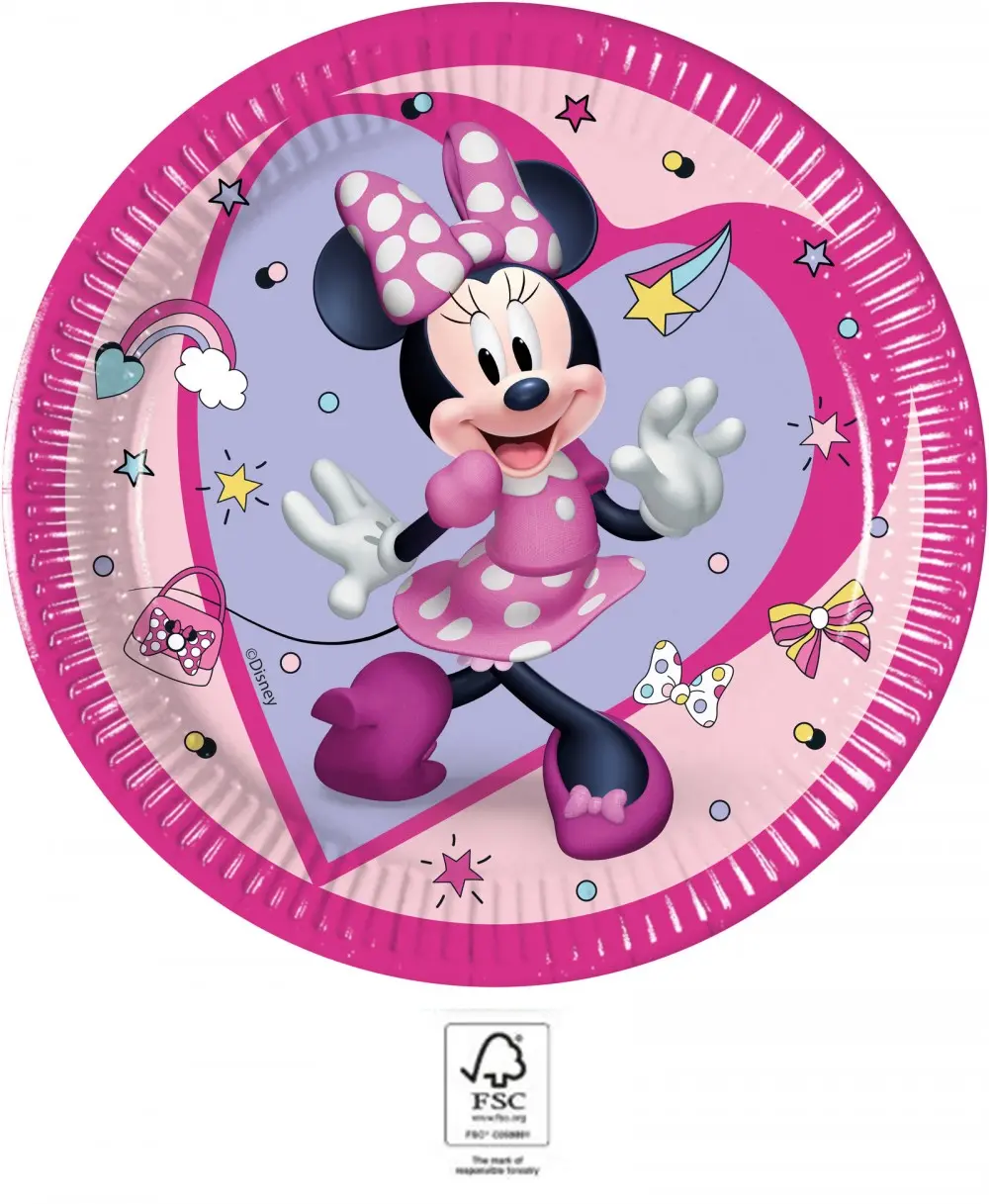 Disney Minnie Junior paper plates 8 pcs 20 cm FSC product photo