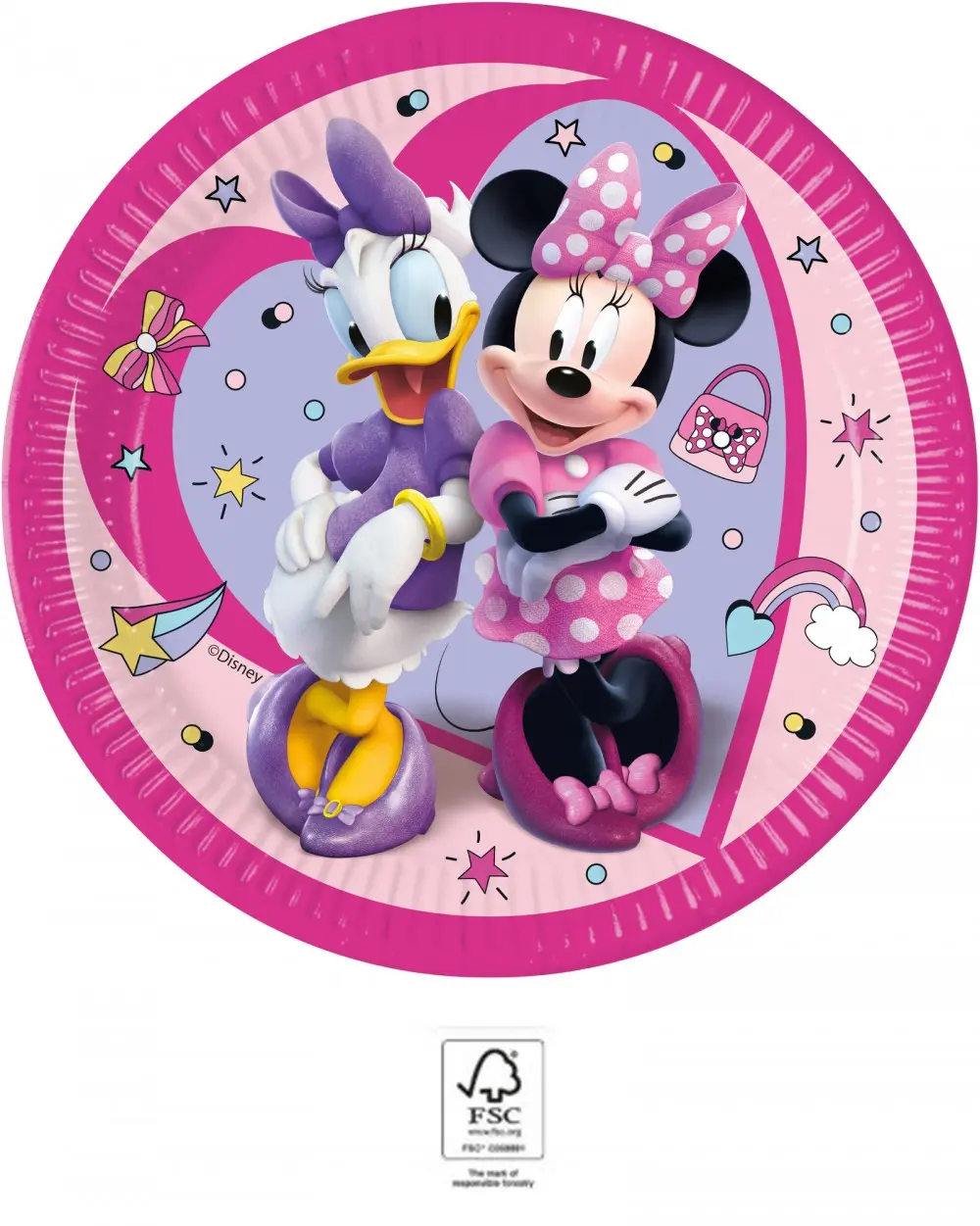 Disney Minnie Junior Paper Plates 8 pcs 23 cm FSC product photo