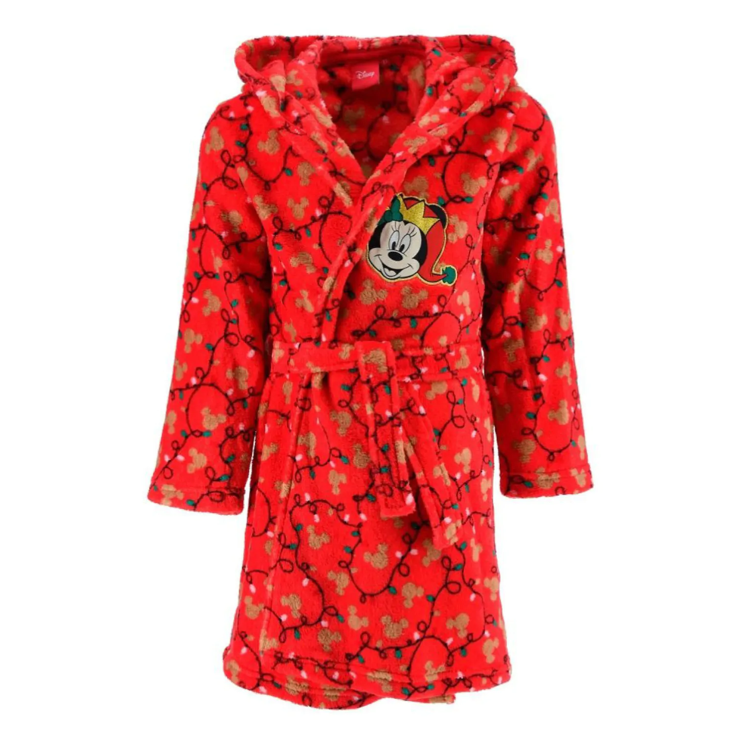 Disney Minnie Christmas Red String Light child's robe product photo