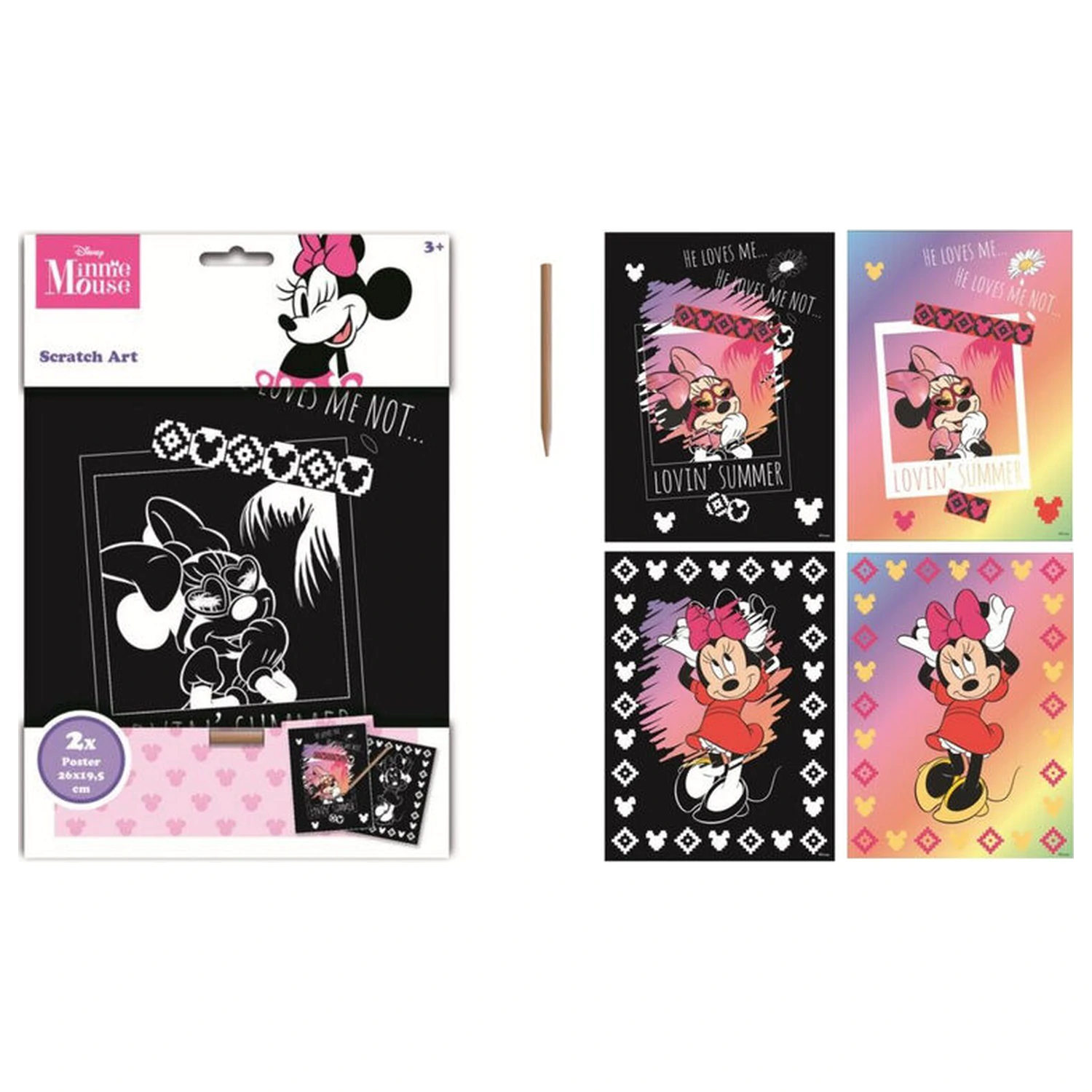 Disney Minnie scratching set product photo