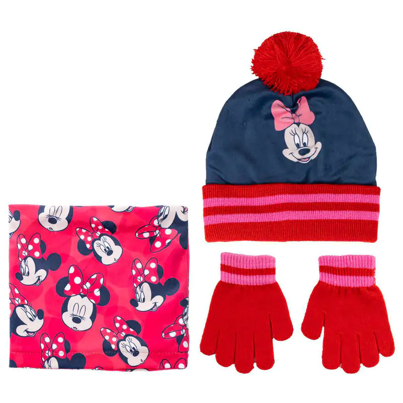 Disney Minnie kids snood, hat and gloves set termékfotó