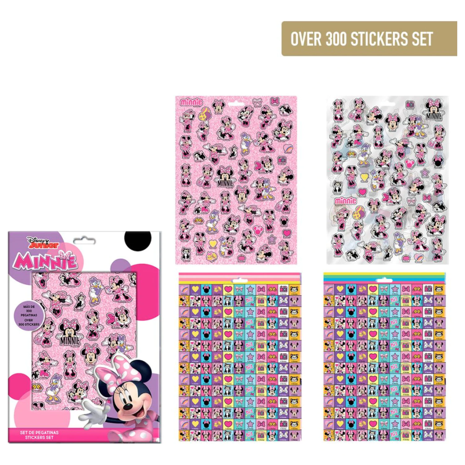 Disney Minnie Lazy Day Sticker Set 300 Pcs product photo