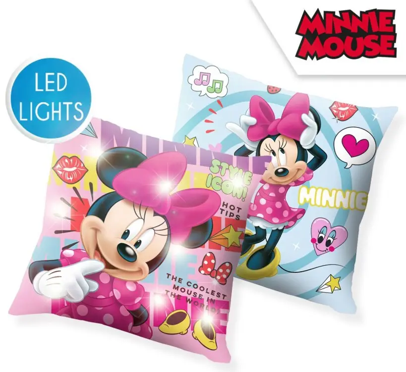 Disney Minnie LED Light Up Cushion, Decorative Pillow 40*40 cm product photo