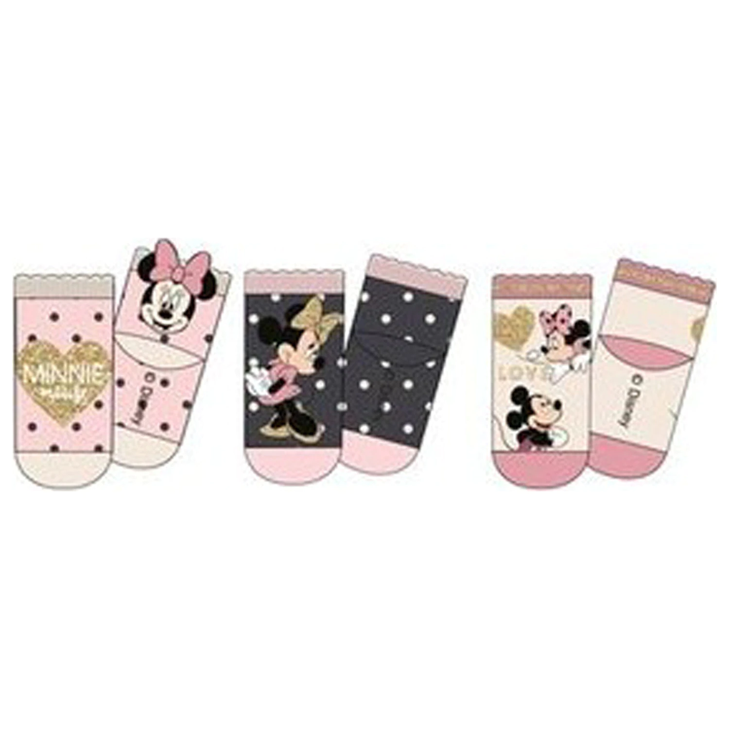 Disney Minnie Love Baby Socks 6/12 Months product photo