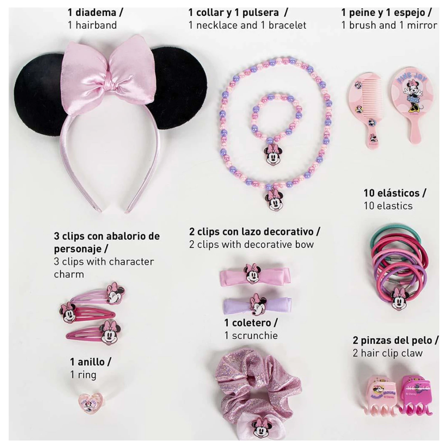 Disney Minnie Makeover Jewelry and Hair Accessory Set product photo