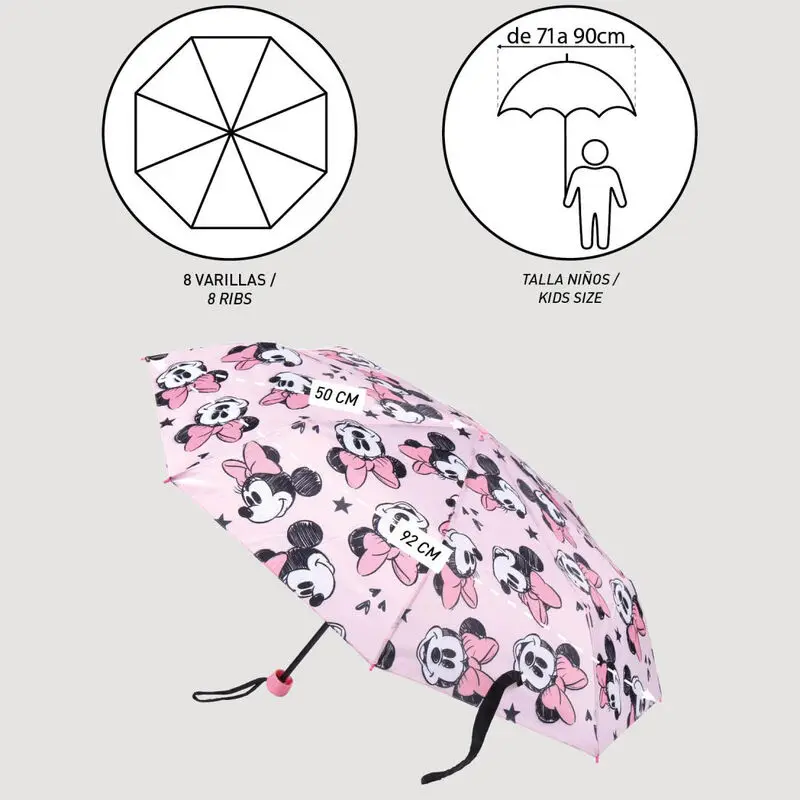 Disney Minnie manual folding umbrella 50cm product photo