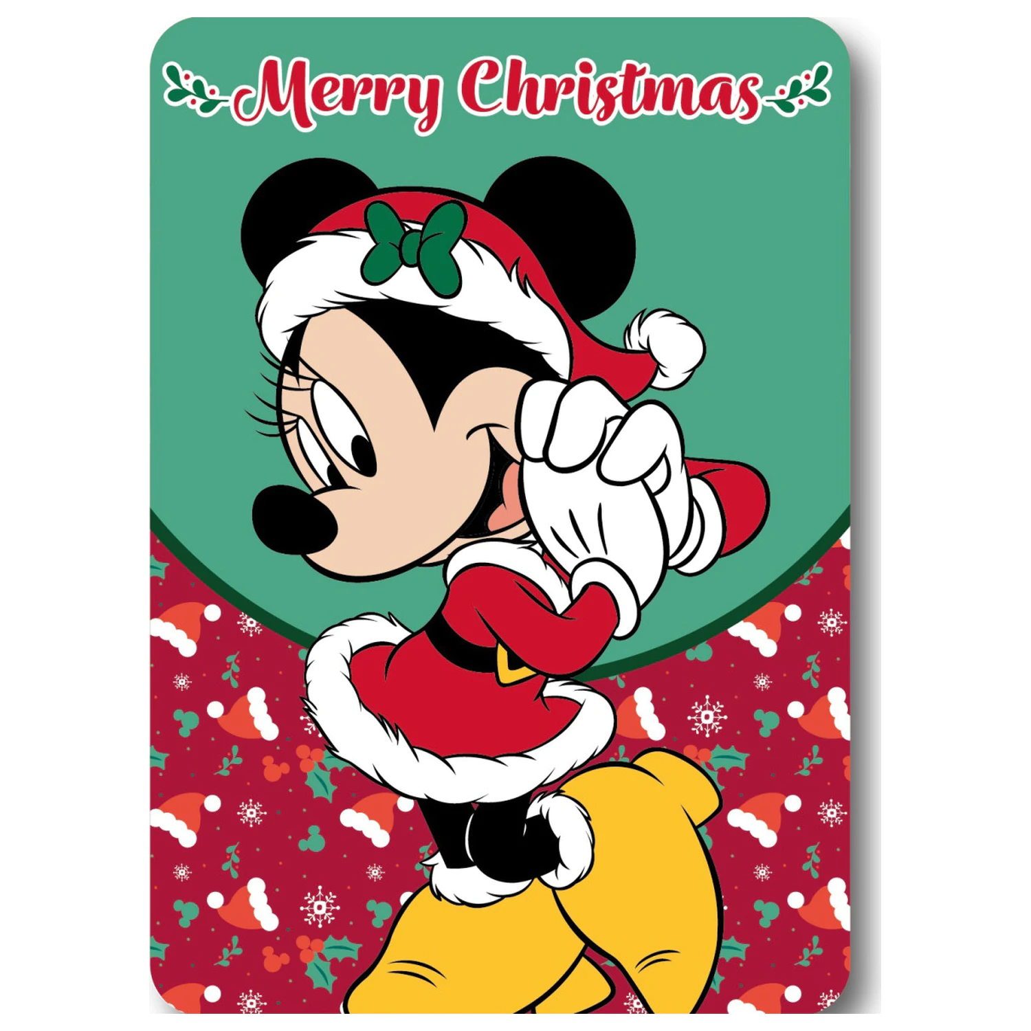 Disney Minnie Merry Moments Christmas Fleece Blanket product photo