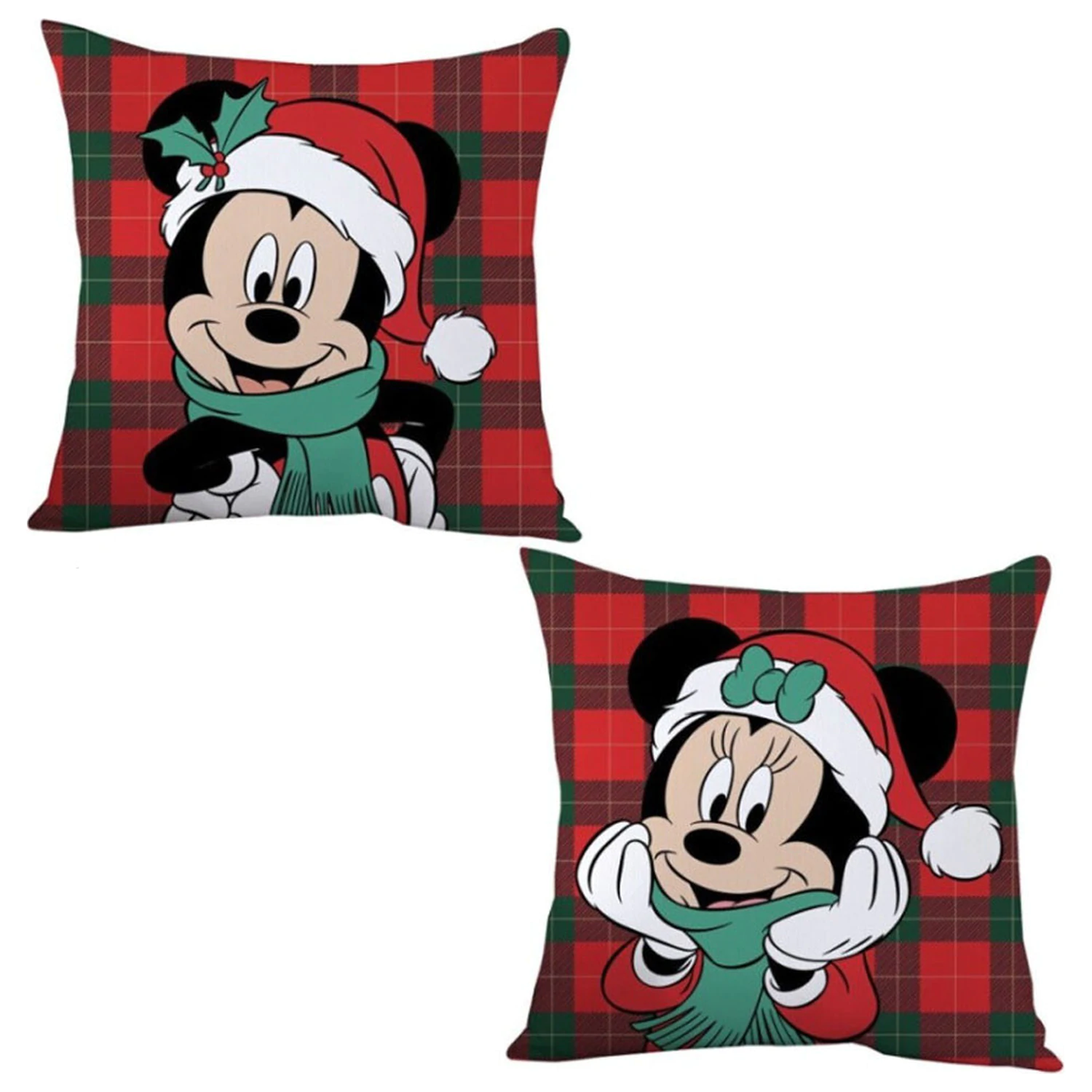 Disney Minnie, Mickey Winter Christmas Pillow, Decorative Pillow 35x35 cm product photo