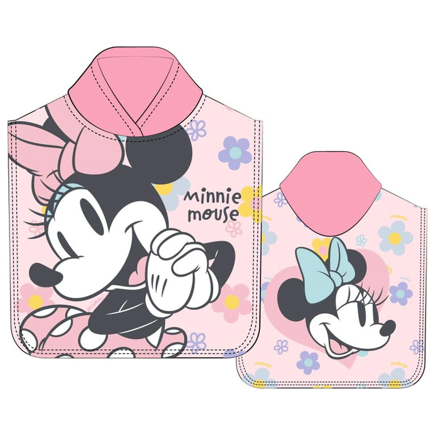 Disney Minnie microfibre poncho towel product photo
