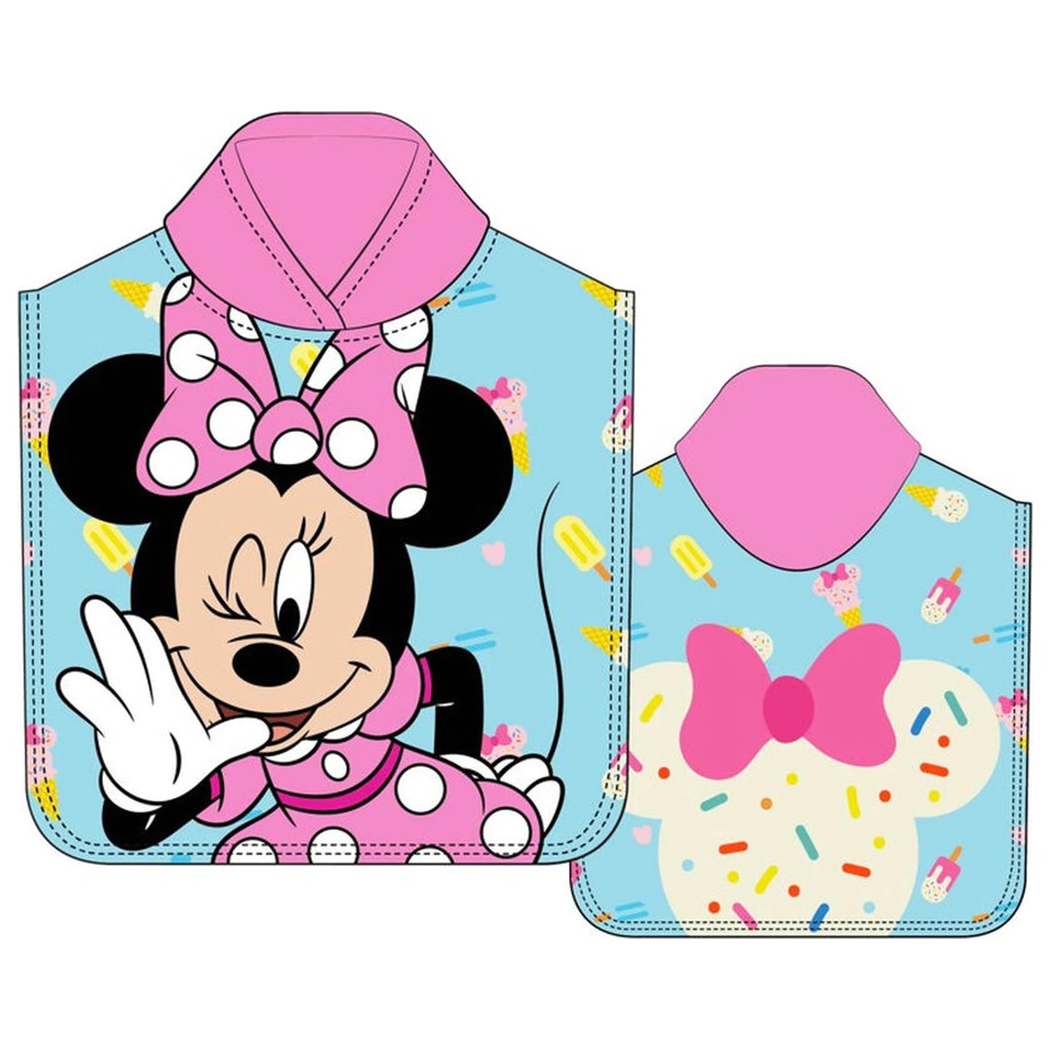 Disney Minnie microfibre poncho towel product photo