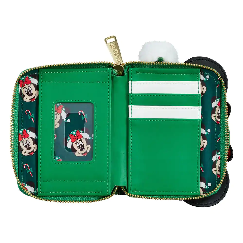 Disney by Loungefly Wallet Minnie Mouse Polka Dot Christmas product photo