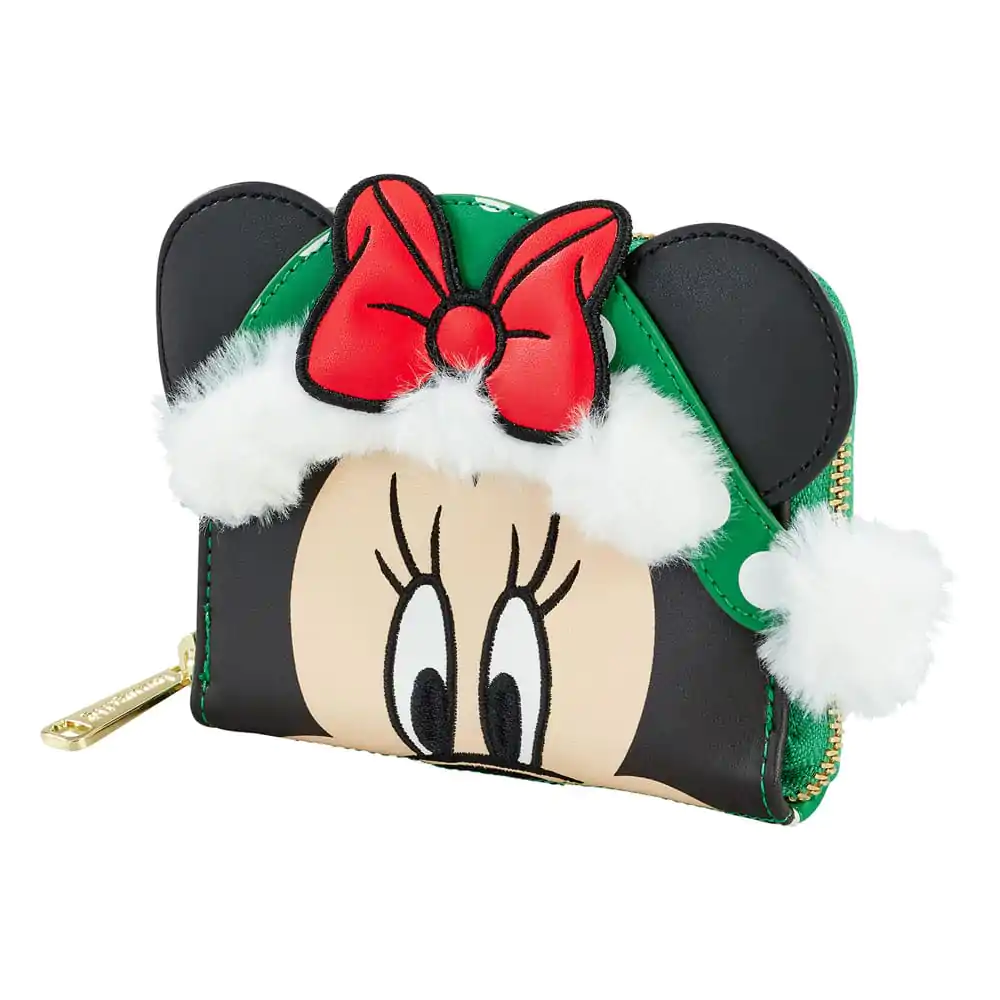 Disney by Loungefly Wallet Minnie Mouse Polka Dot Christmas product photo