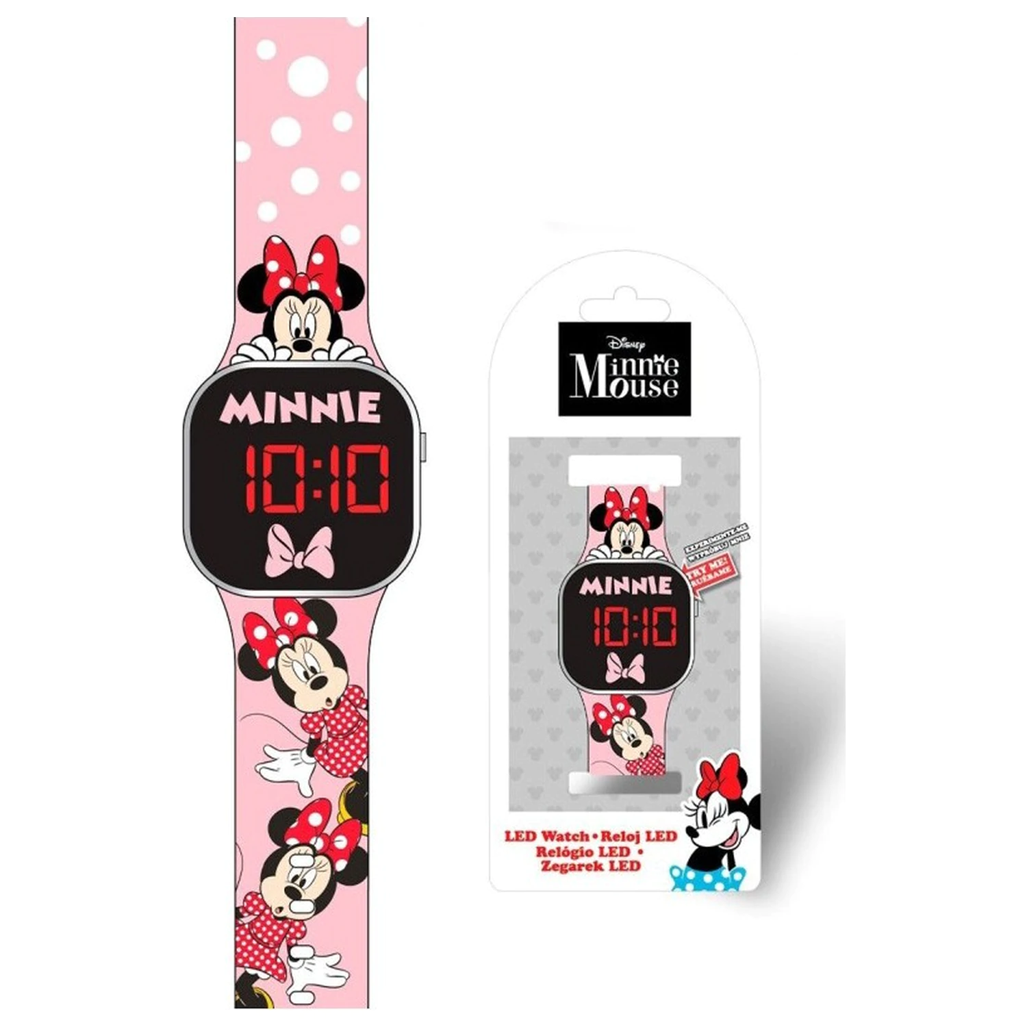 Disney Minnie Pink Digital LED Watch product photo