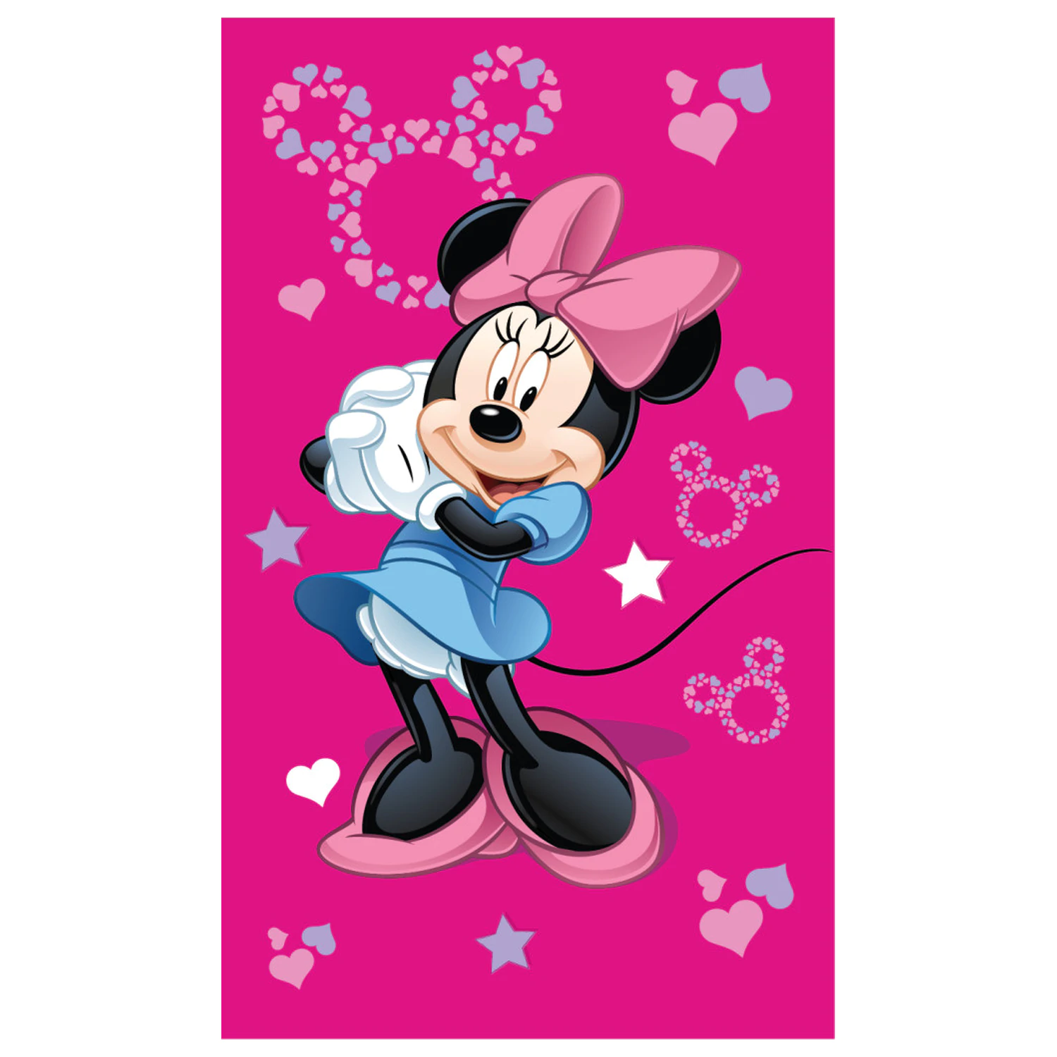 Disney Minnie Pink hand towel, face towel, towel product photo
