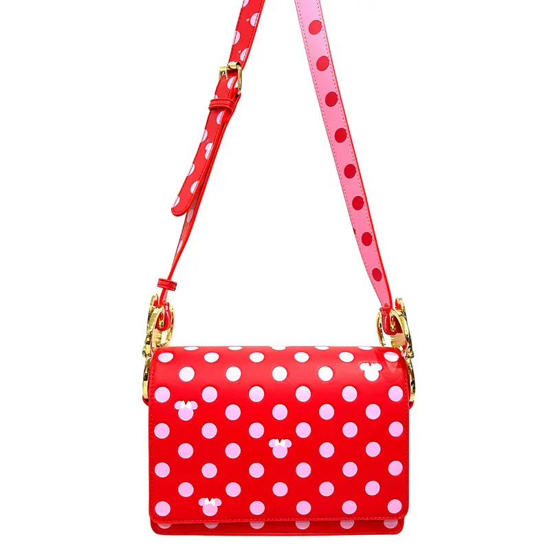 Loungefly Disney Minnie Pink Polka Dot crossbody bag product photo