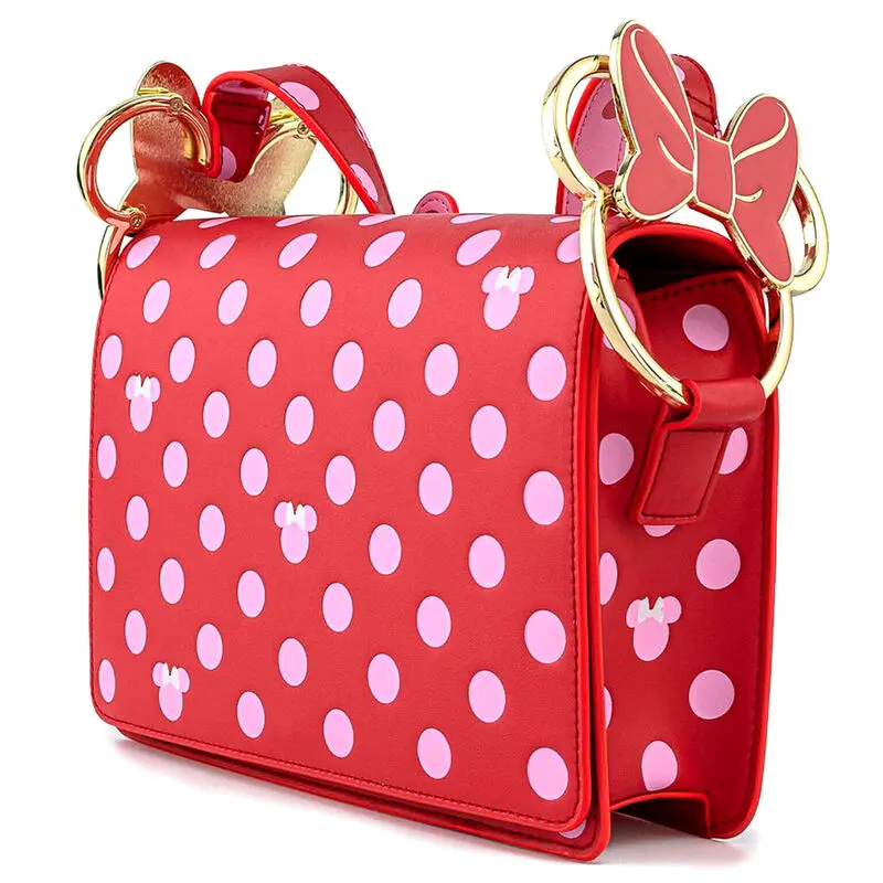 Loungefly Disney Minnie Pink Polka Dot crossbody bag product photo