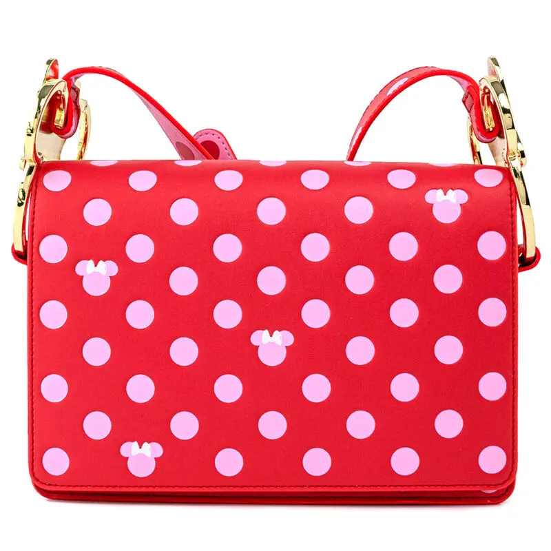 Loungefly Disney Minnie Pink Polka Dot crossbody bag product photo