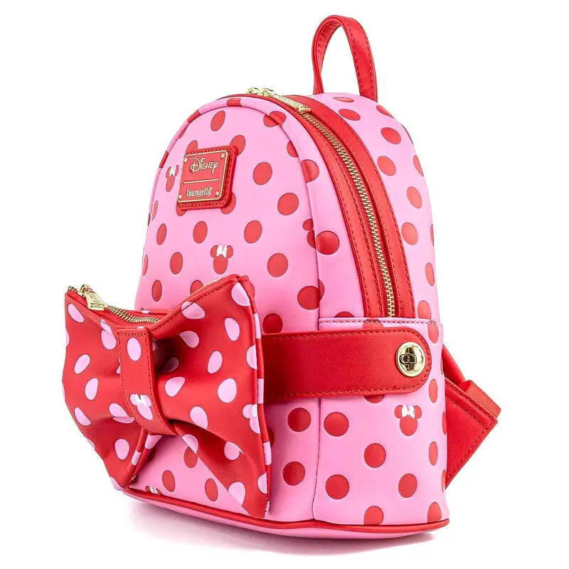 Loungefly Disney Minnie Pink Polka Dot backpack 31cm product photo