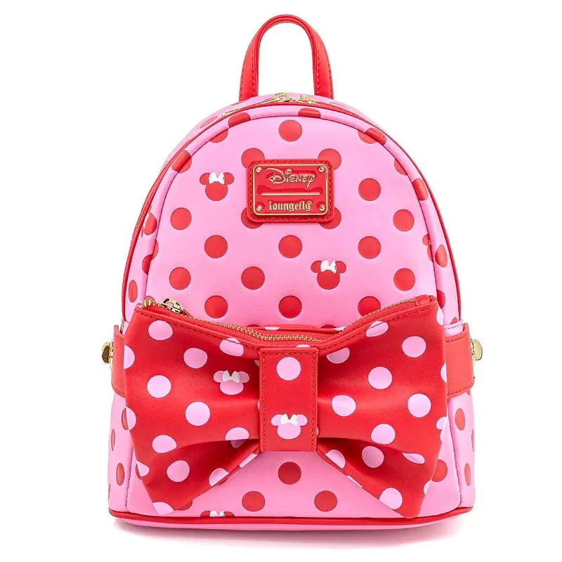 Loungefly Disney Minnie Pink Polka Dot backpack 31cm product photo