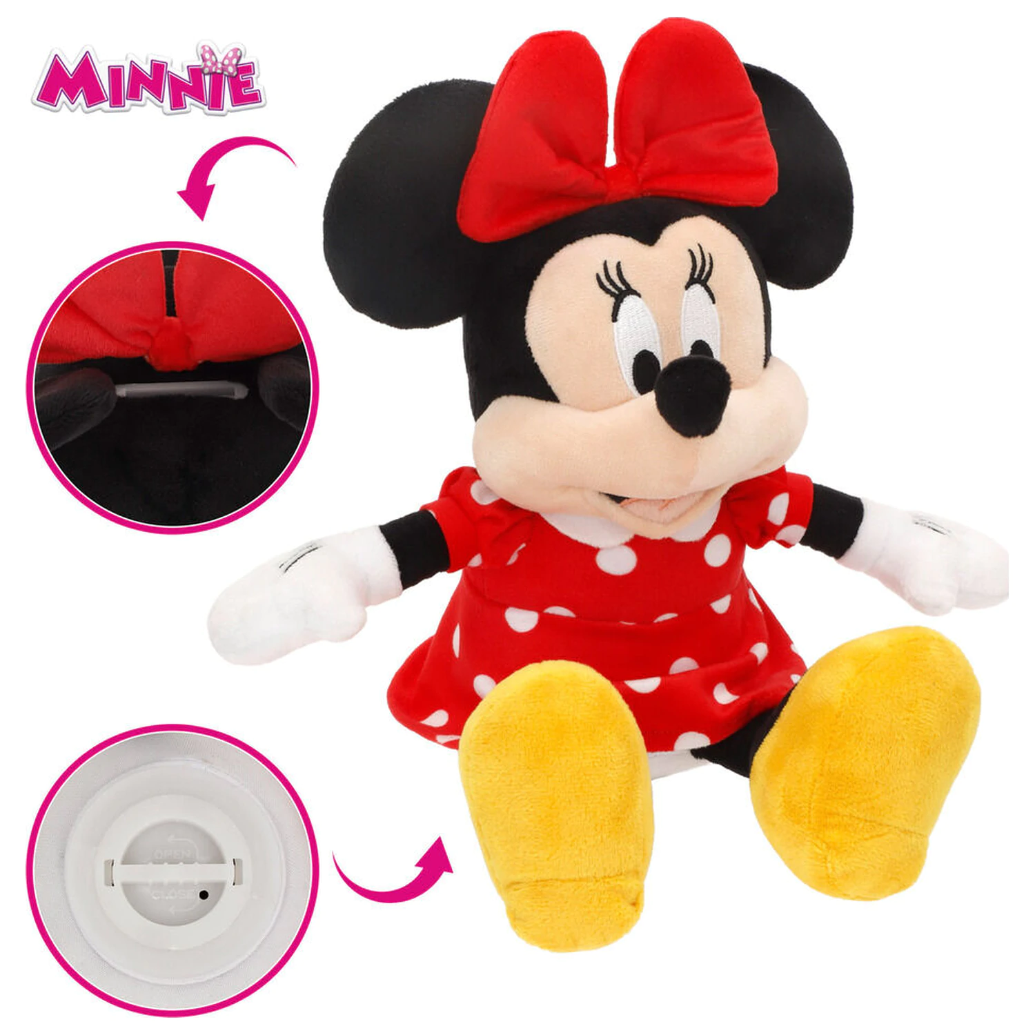 Disney Minnie money box plush toy 20cm product photo