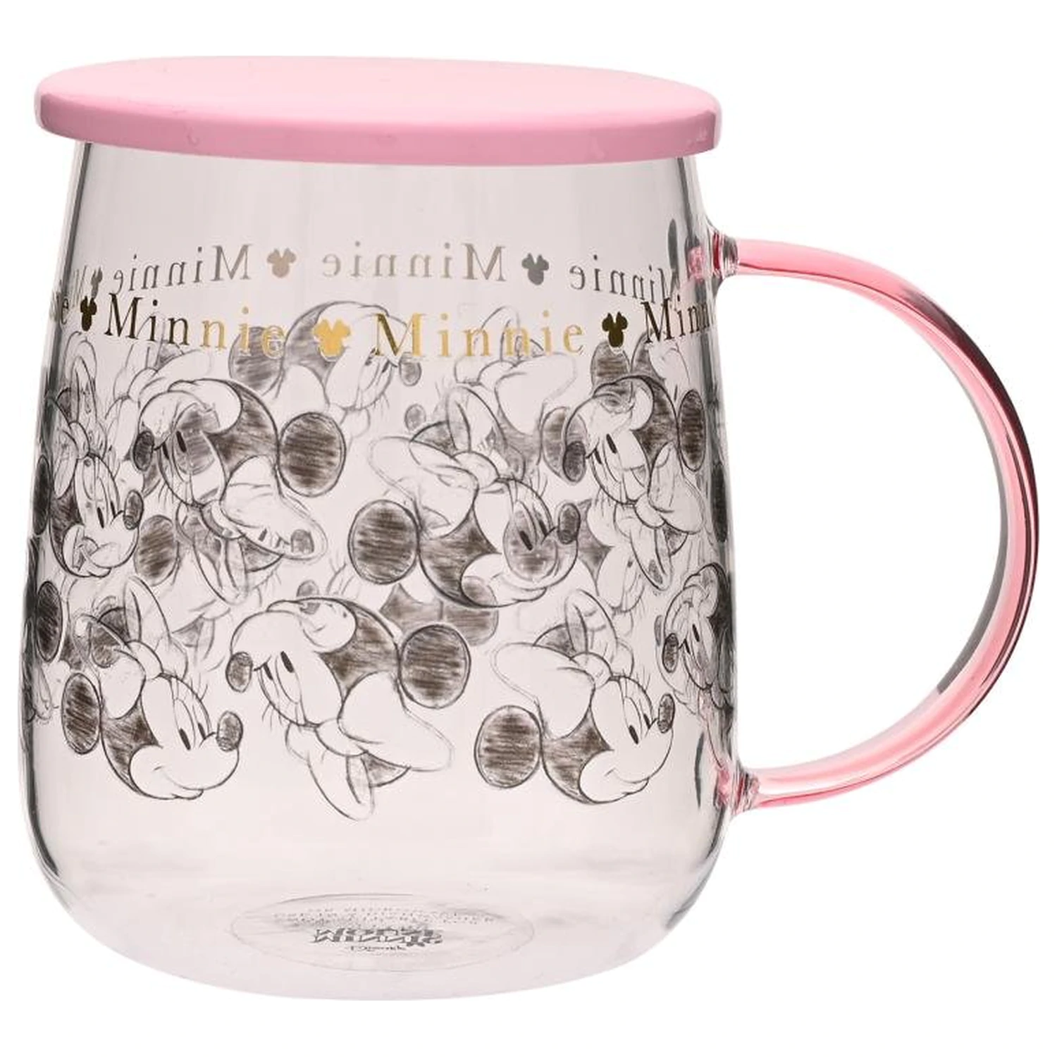 Disney Minnie Glass Mug with Lid (532 ml) product photo